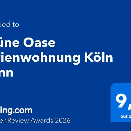 Apartmán Gruene Oase Koeln Bonn - Traveler Award Gewinner *